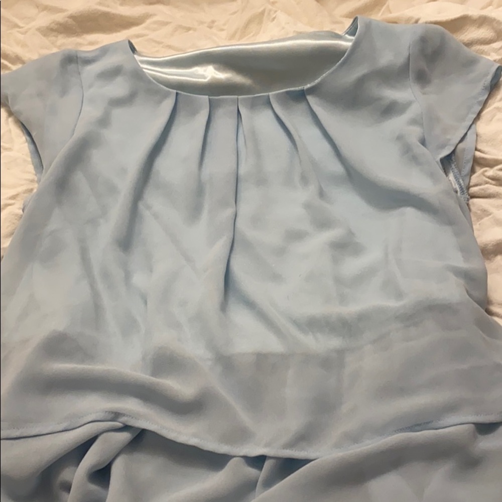 Baby blue top